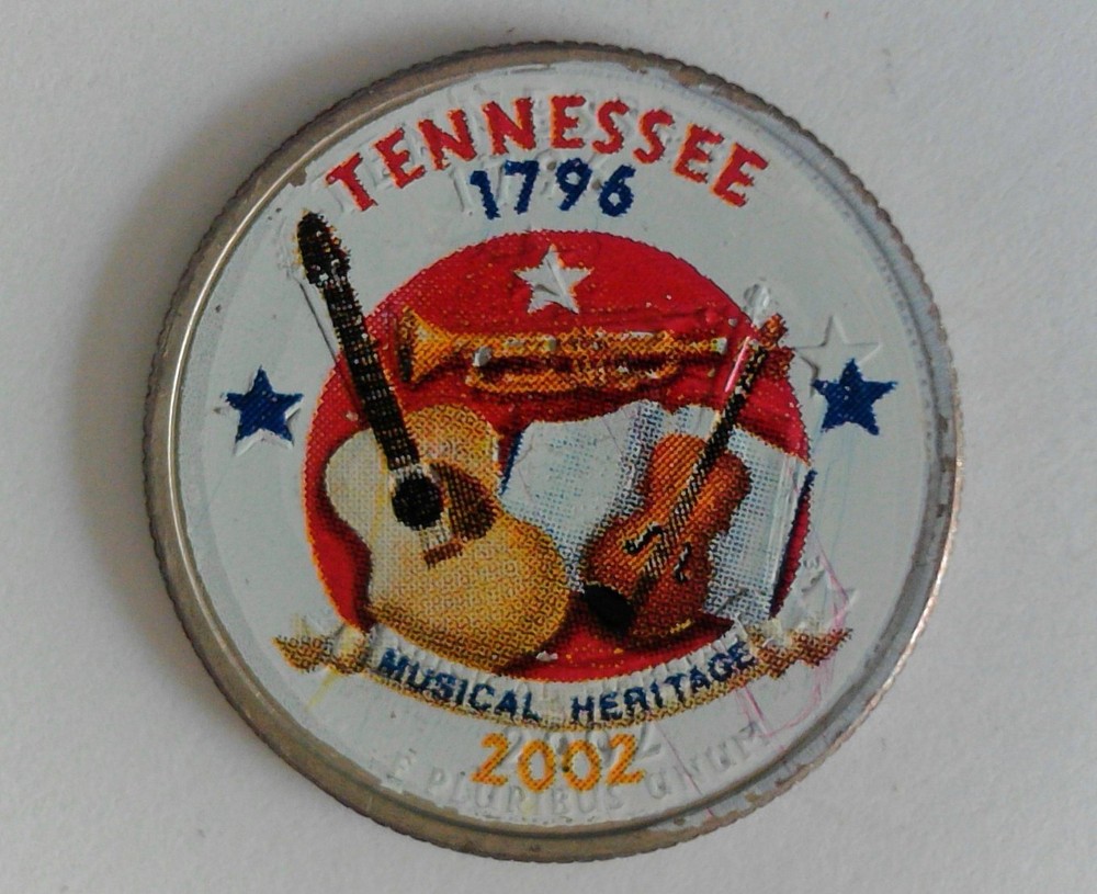 Tennessee 2002 Colorized State Quarter