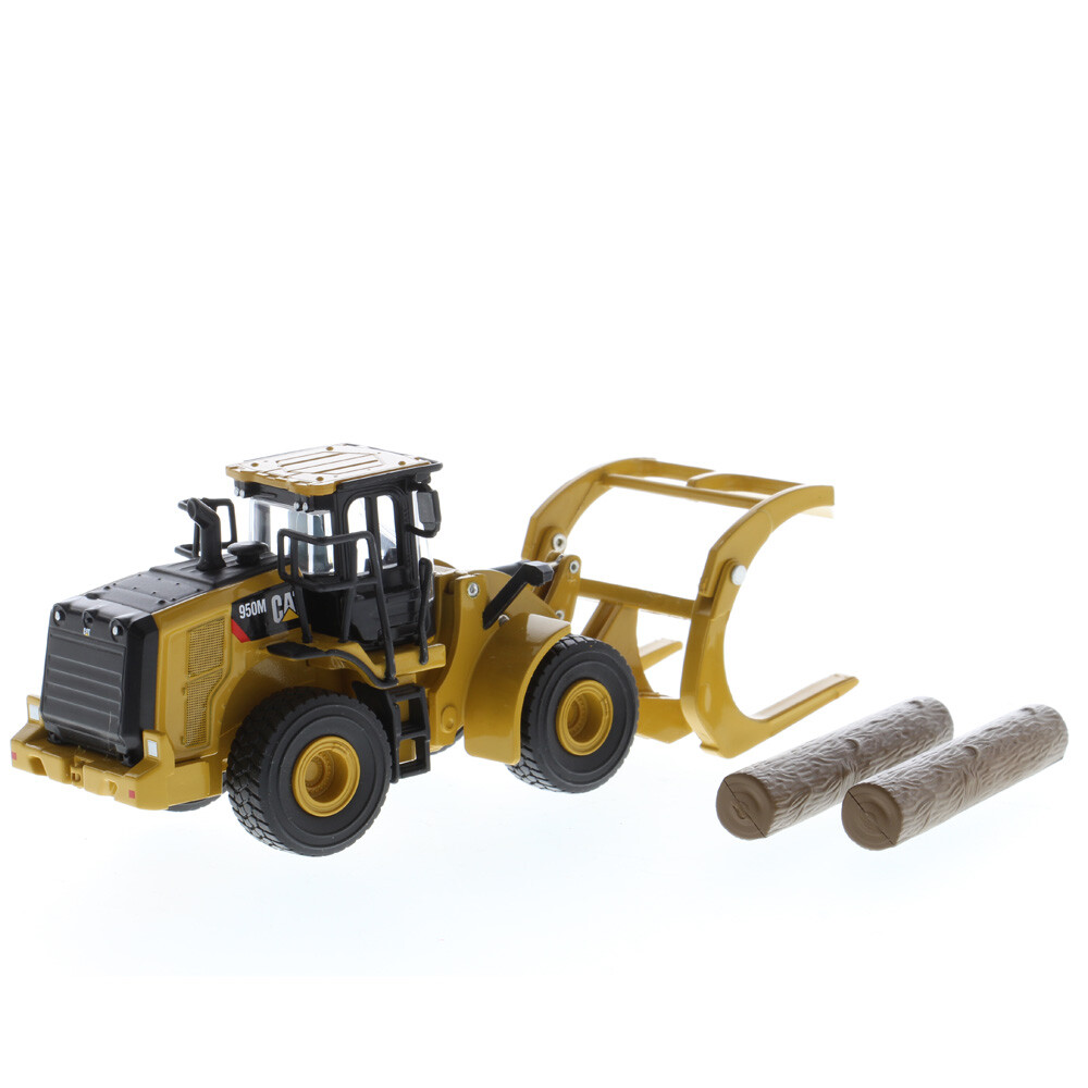 1:64 CAT CATERPILLAR 950M WHEEL LOADER LOG FORK & BUCKET DIECAST MASTERS 85635