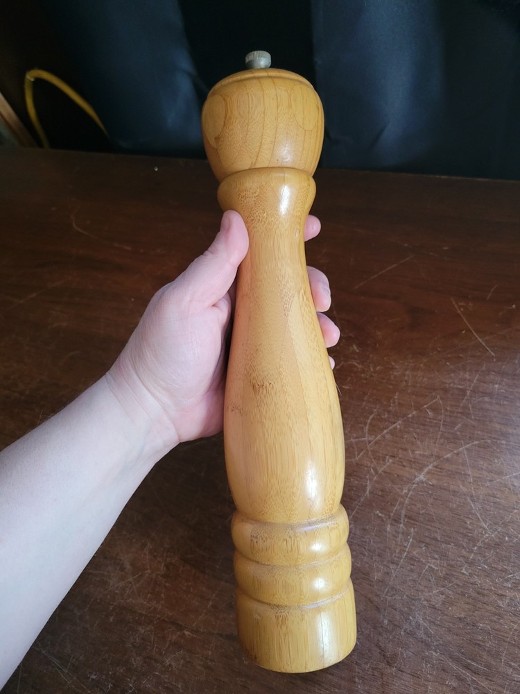 12ish” Tall Wooden Pepper Mill