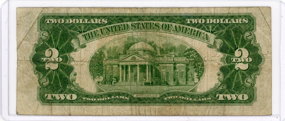 1928 D $2 RED SEAL UNITED STATES NOTE STAR NOTE VF