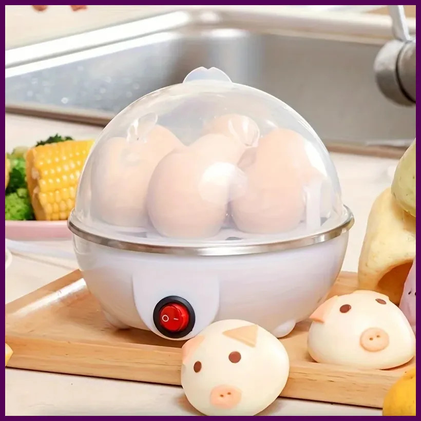 Egg Cooker Automatic Power Off Home 7 Eggs Multi-Functional Steamed Egg Custard