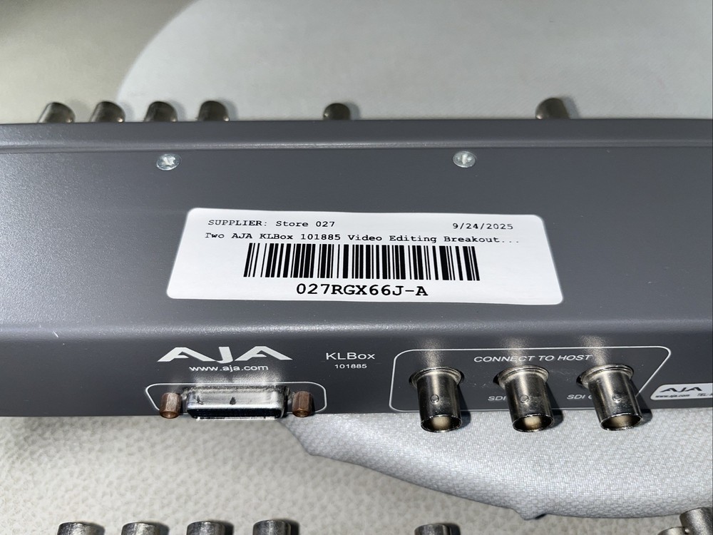 2 AJA KLbox’s SD Video Editing. # 101885