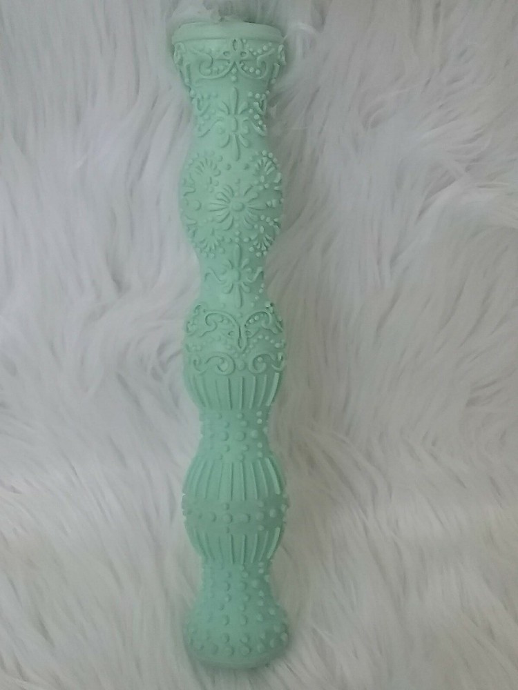 Vintage Textured Pattern Roller Stamp Mint Green