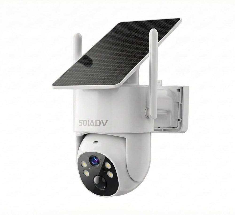 Solar Security Cameras Wireless Outdoor with 360°View, 2K Color Night Vision,...