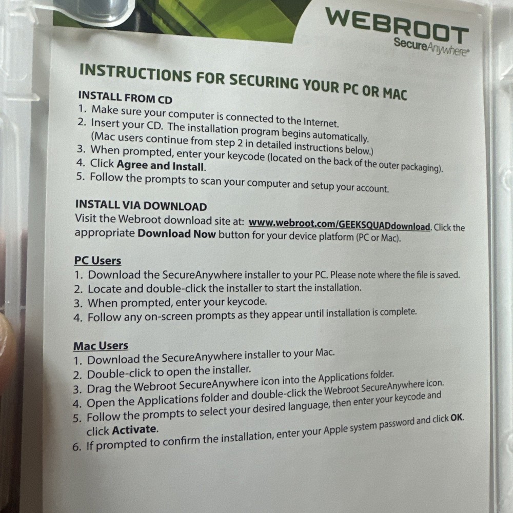Webroot SecureAnywhere Internet Security - Full Version for Windows.(#51).