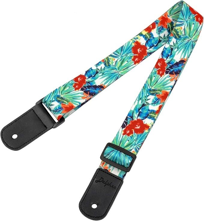 Dulphee Ukulele Strap Hawaiian Style Adjustable Uke Shoulder Strap New