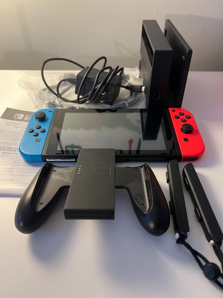 Nintendo Switch Gray with Blue and Red Joycons