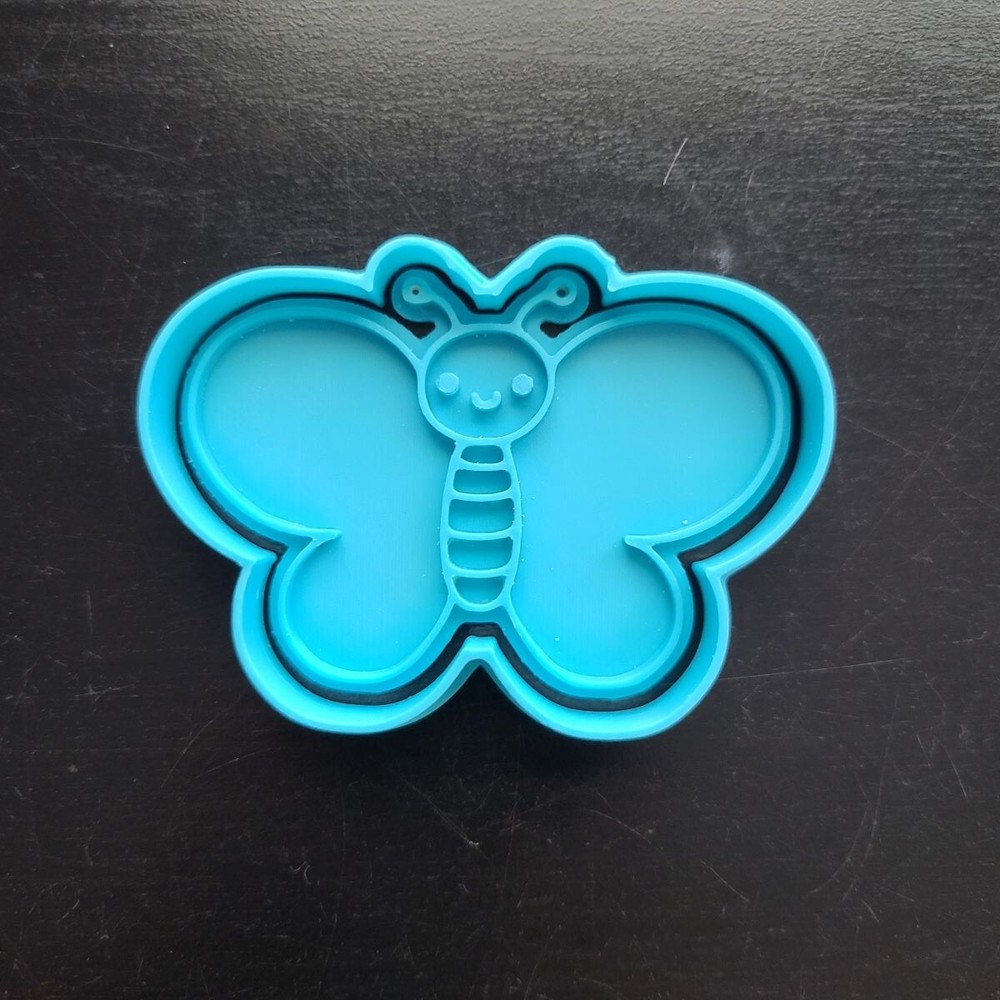 Cookie Cutter & Stamp Butterfly Blue
