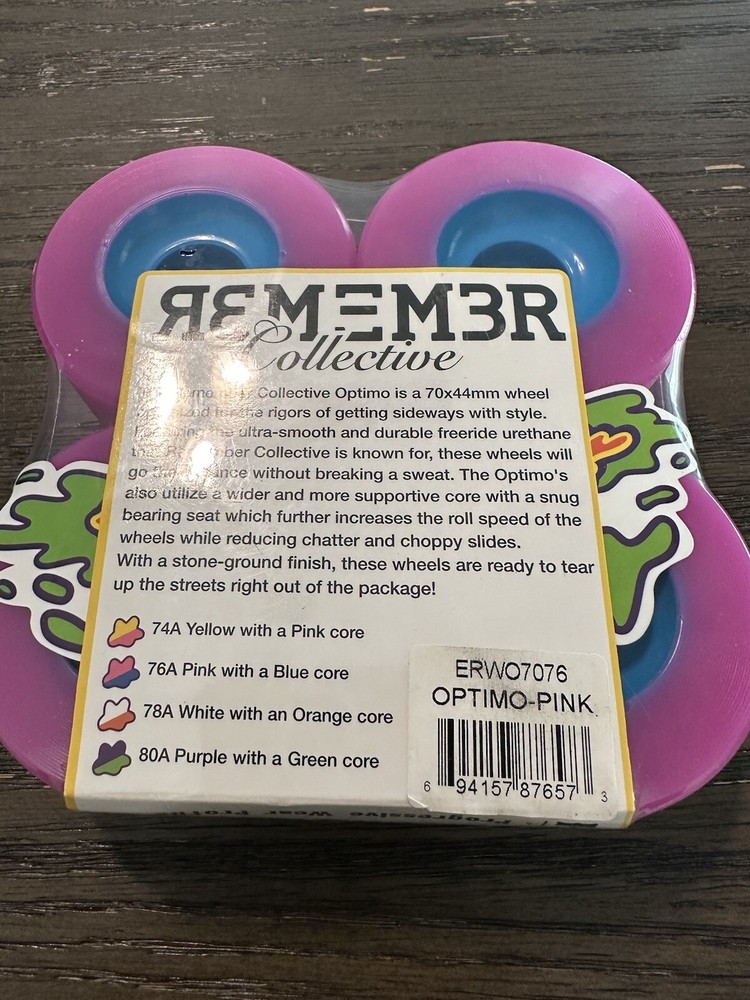 Remember Collective OPTIMO Slide Wheels 70mm 76a PINK