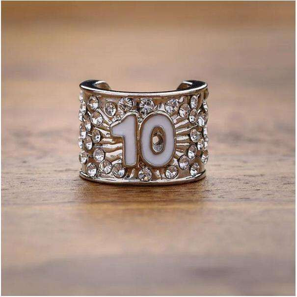 CharMED Stackable Personalize Stethoscope Bling Charm | 10 Year Milestone
