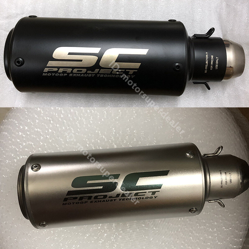 For Kawasaki Z125 Pro Full System Exhaust Tips Muffler Black Front Header Pipe
