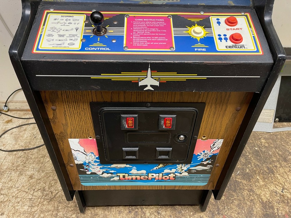 1982 Centuri TIME PILOT dedicated Video Arcade Game - FREE SHIPPING