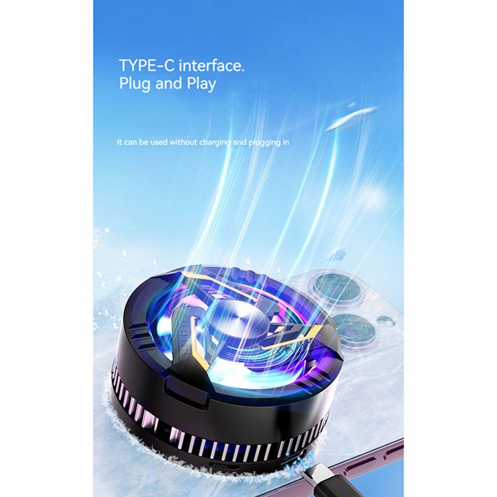 Semiconductor Magnetic Cell Phone Cooler Two-speed Adjustable Cooler