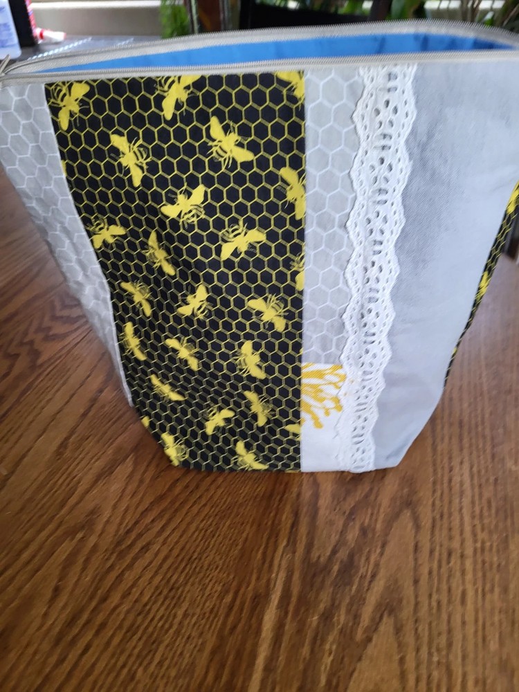 Zippered Sweater Sized project bag, Zippered Bag, project bag, Storage bag