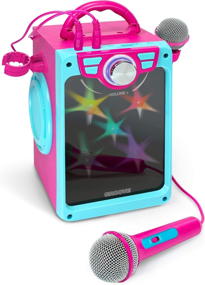 Portable Karaoke Machine with 2 Microphones