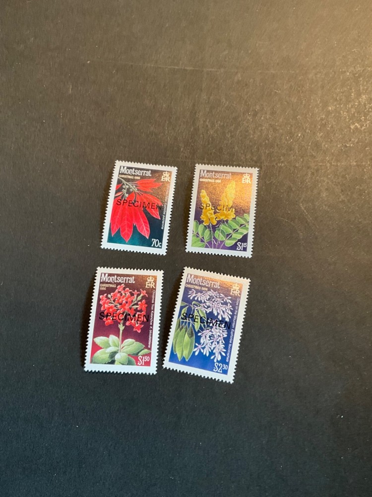 Montserrat Scott #632-5 never hinged