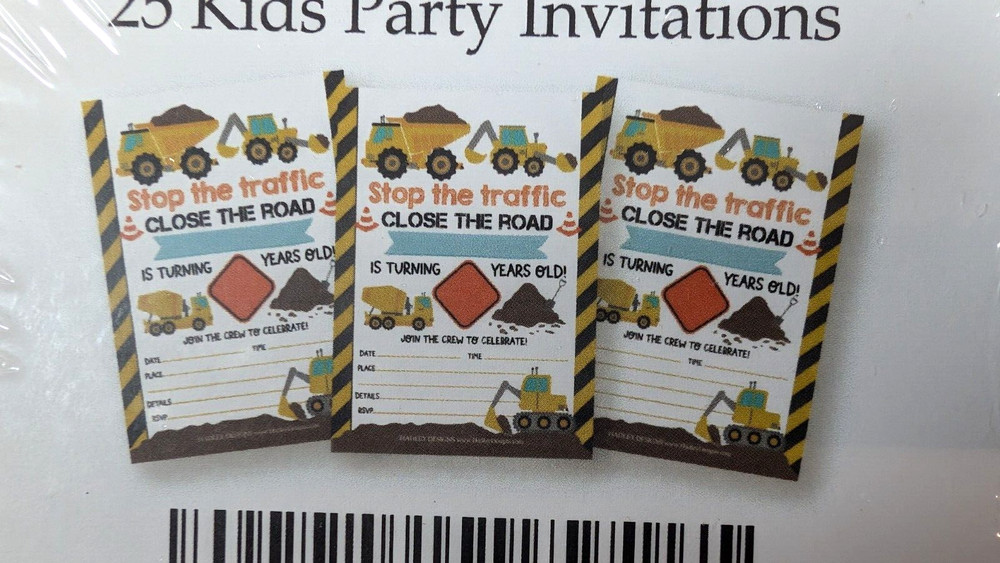 Hadley Designs 25 Kids Party Invitations