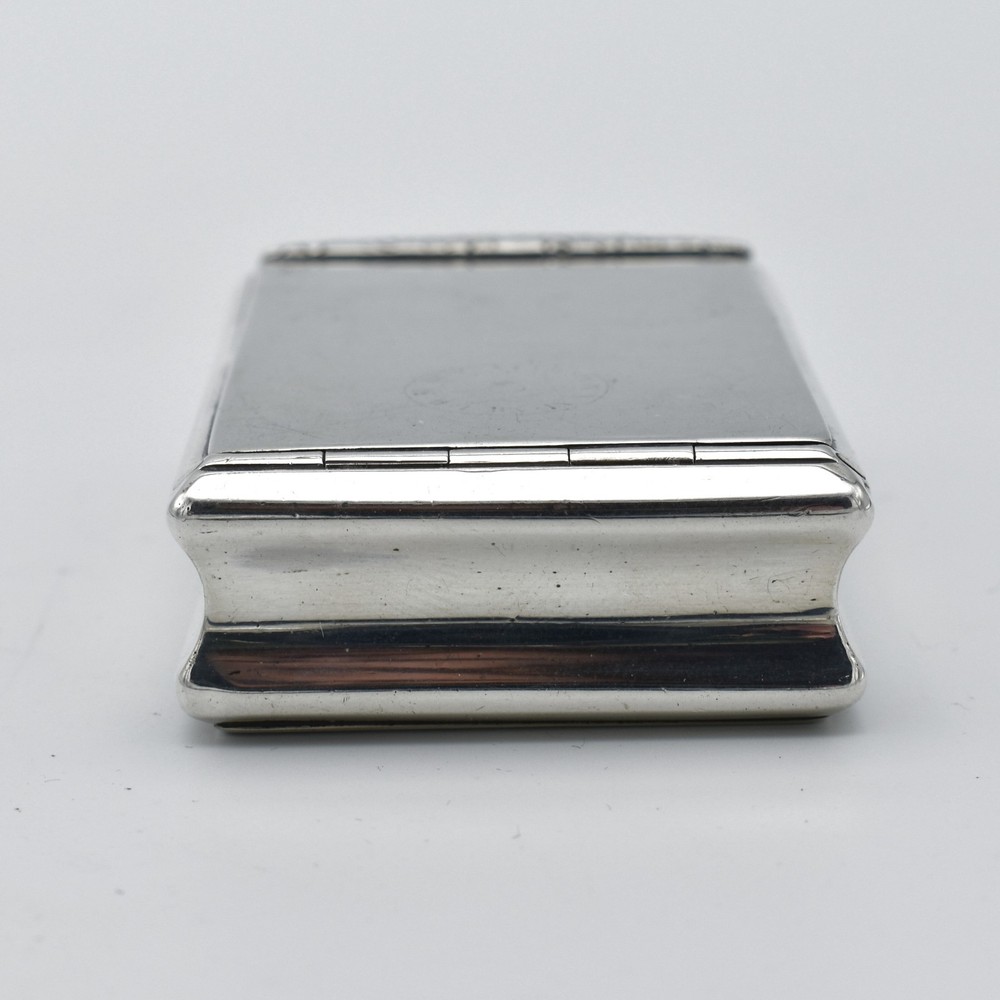 Antique Georgian Solid Silver Snuff Box 1810 Thropp & Taylor