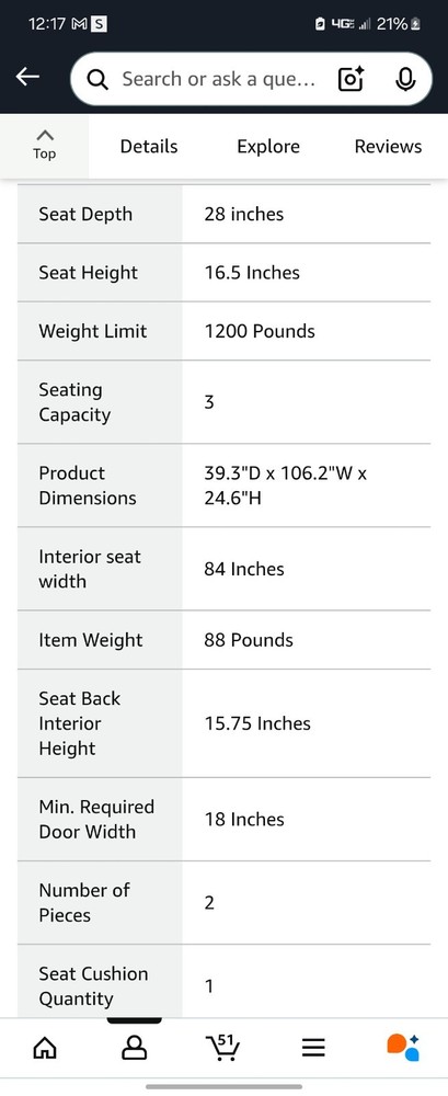 MEMORY FOAM CLOUD COUCH
