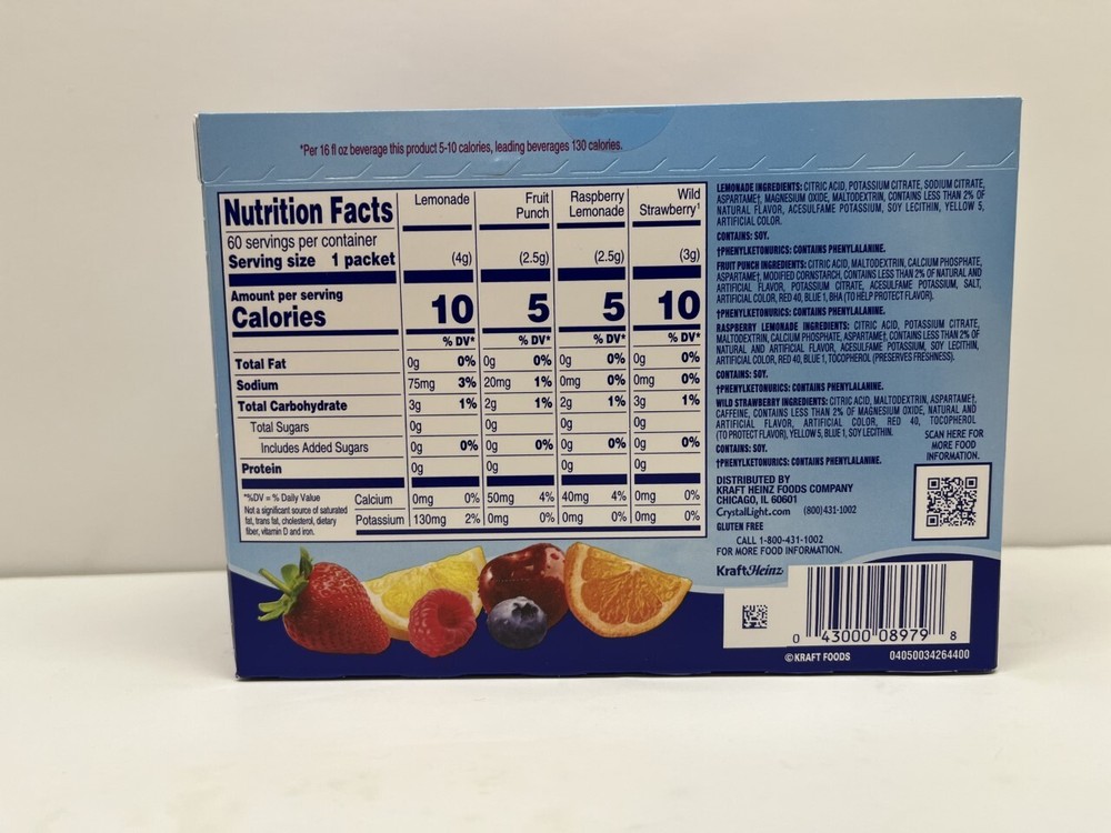 Crystal Light Powdered Drink Mix Variety Pack (60 Ct.)