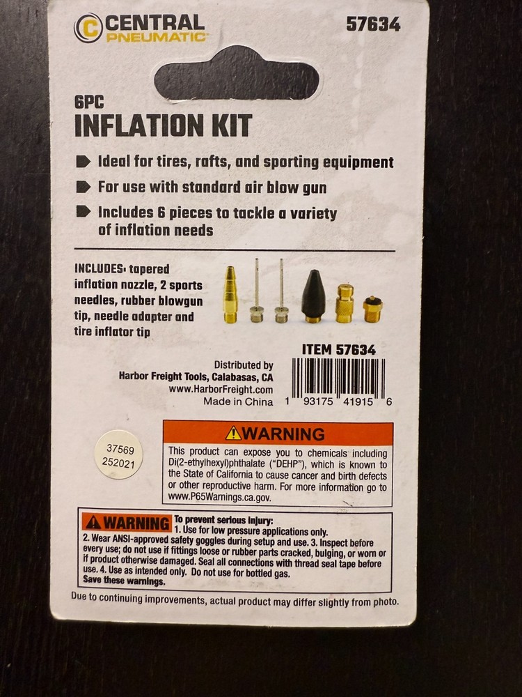 GPC Inflation Kit Item 57634
