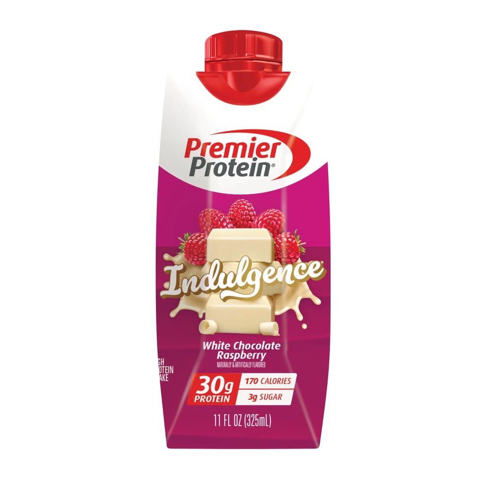 Premier Protein Indulgence Protein Shake, White Chocolate Raspberry, 30g Protein