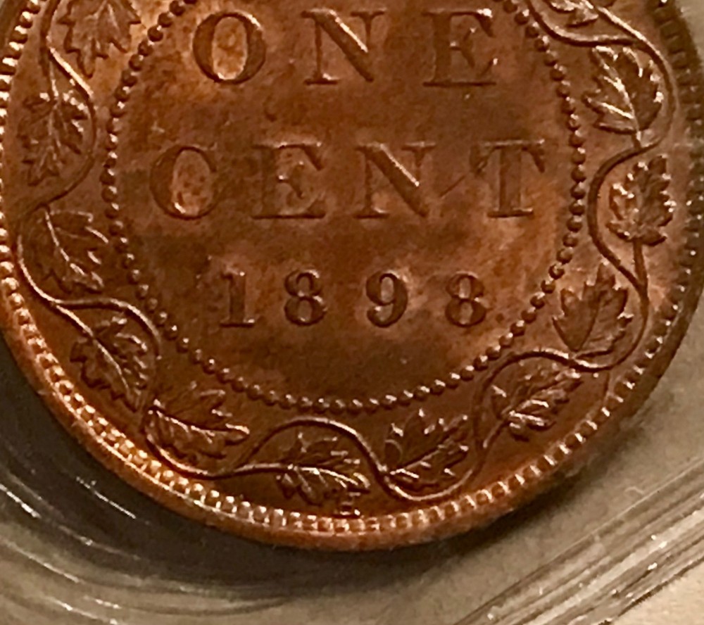 1898H, 1899 Canada Cent Coins; ICCS