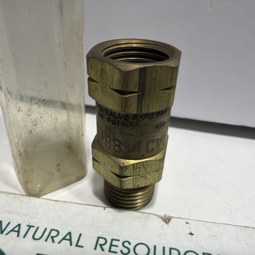 HARRIS FLASH GUARD CHECK VALVE 88-4 CVL TORCH REGULATOR