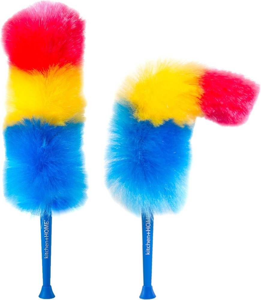 Rainbow Static Duster Electrostatic Feather Duster Attracts Dust