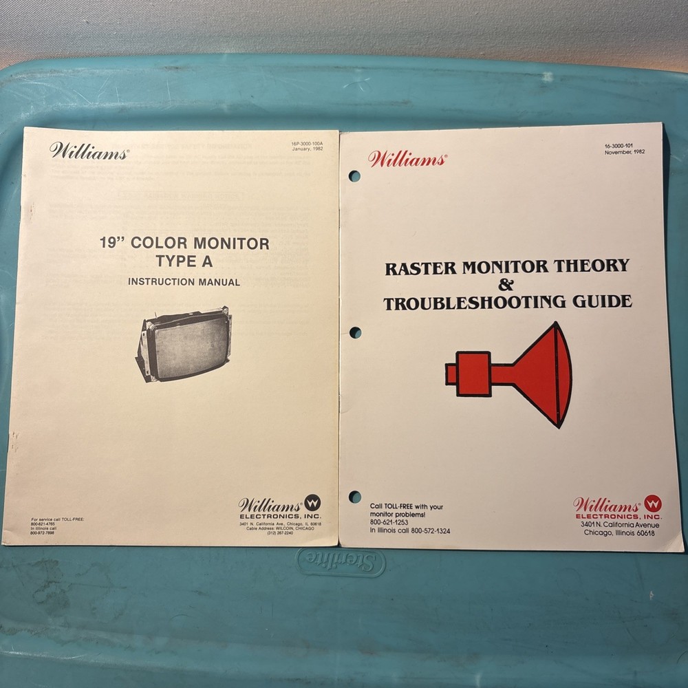 Bubbles Arcade Game Manual Set Very Nice