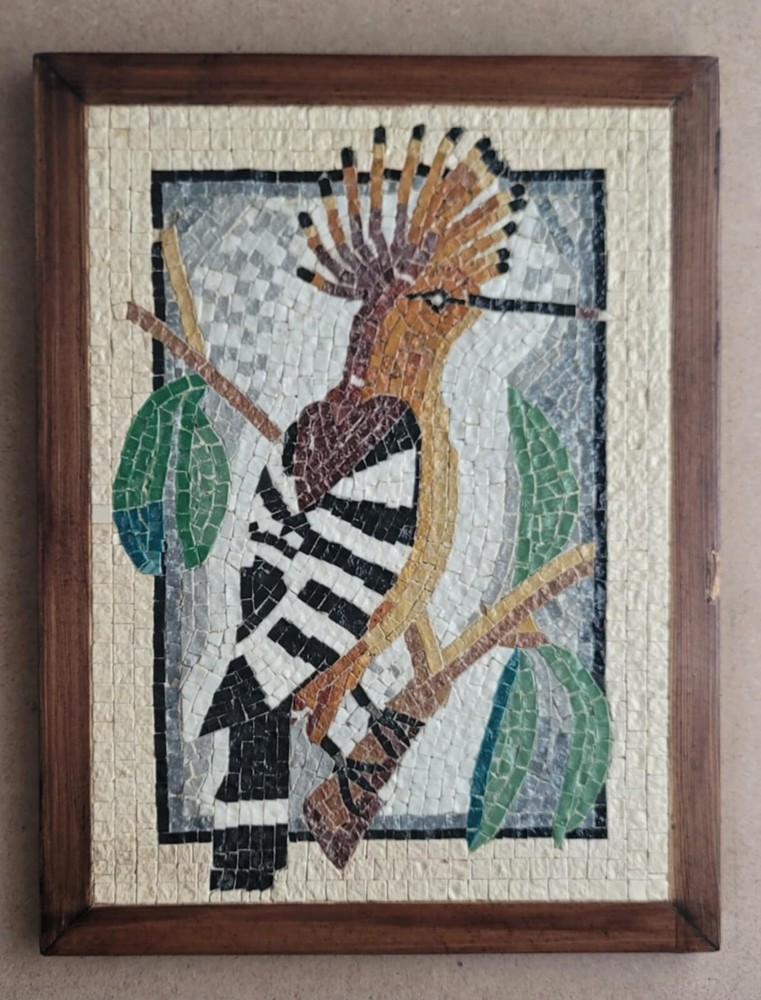 Hoopoe bird handmade Mosaic