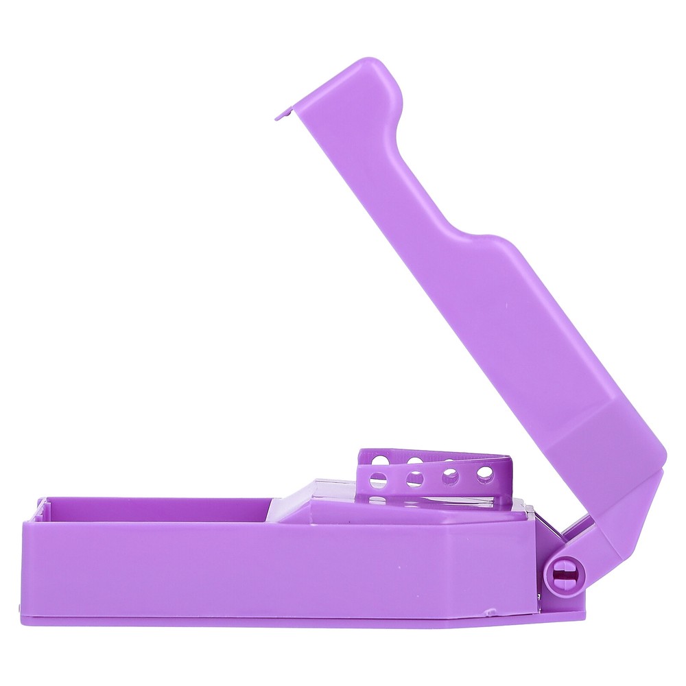 Pill Cutter, With Three Storage Compartments, Purple, 1 Count
