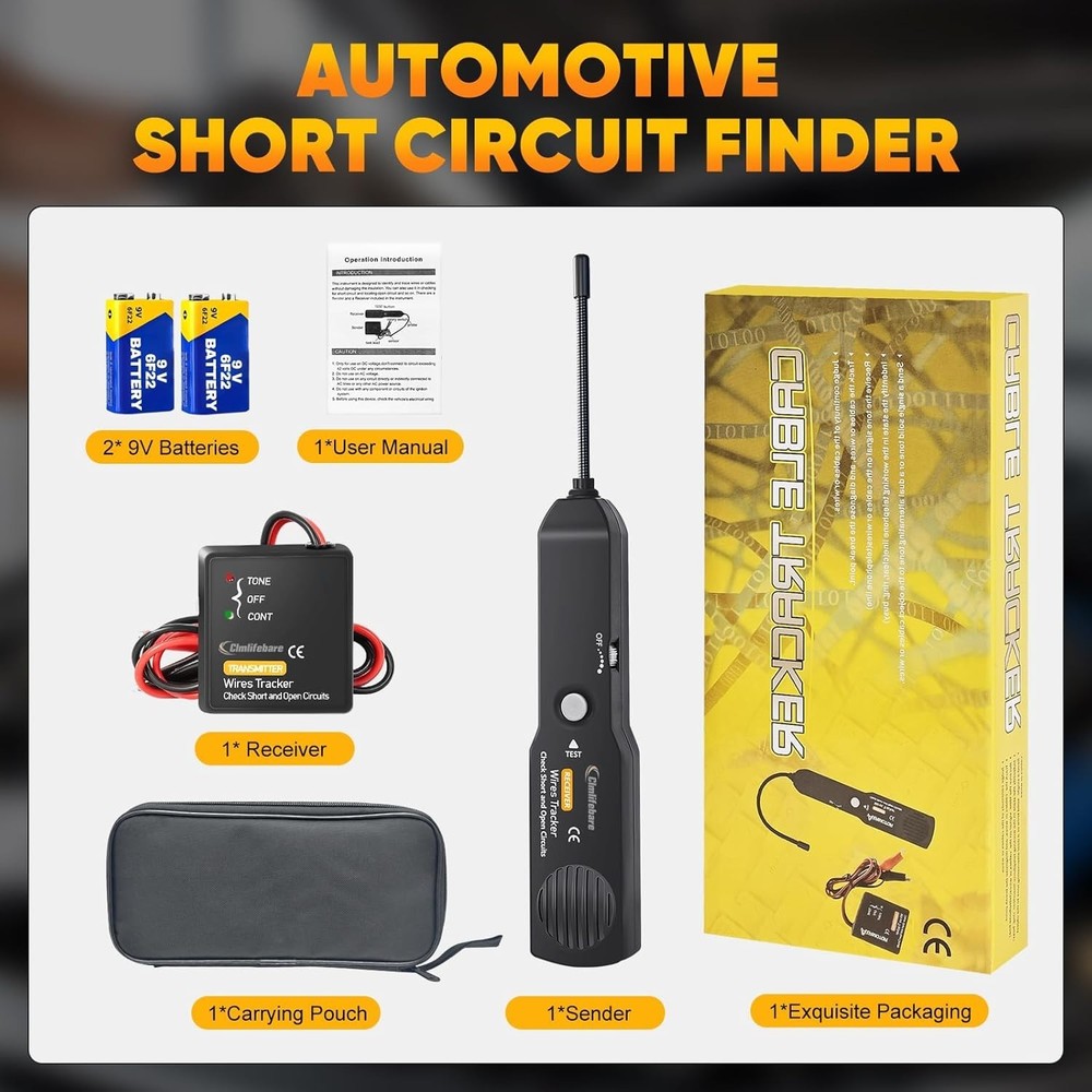 Versatile Wire Cable Tracker with 7-Inch Probe - Essential for Electrical Tasks