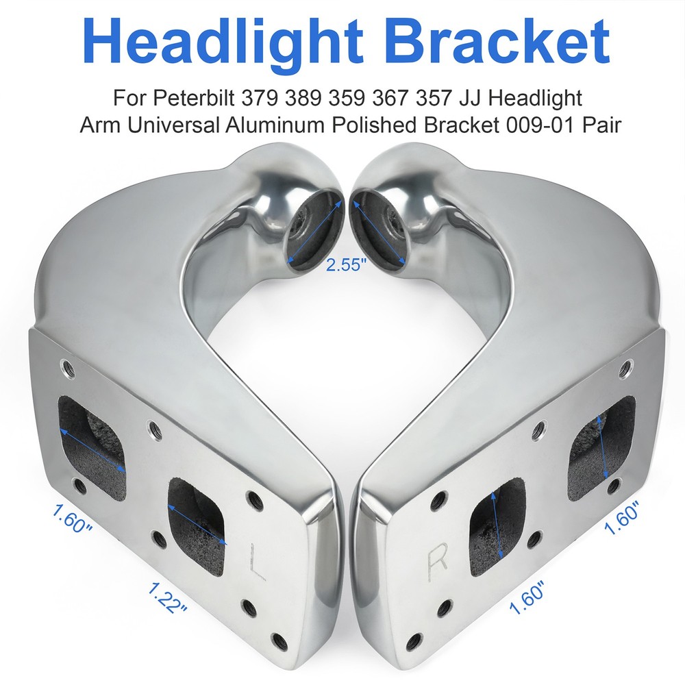 Headlight Arm Universal Bracket 009-01 for Peterbilt 379,389,357,367