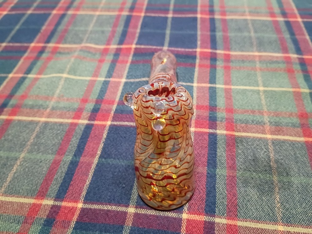 Small Bubbler Pipe Hand Blown Glass