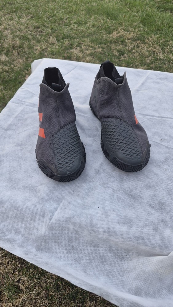 Size 8 - Adidas Stycon Grey True Orange