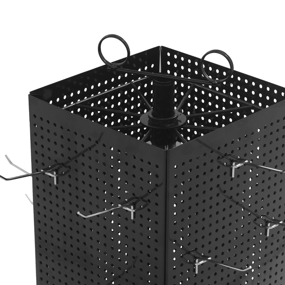 Display Stand, Perforated Panel Display Stand, 4-Sided Revolving Display Stand