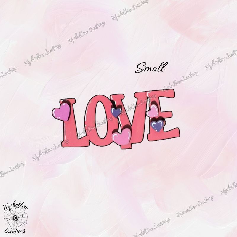 Love Letters with Hearts Interchangeable Basket Insert (Small only)