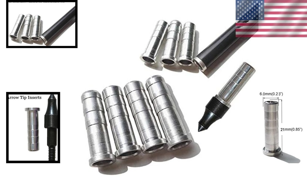 High-Performance Arrow Inserts (12 Pack) for Optimal Target Accuracy in Archery