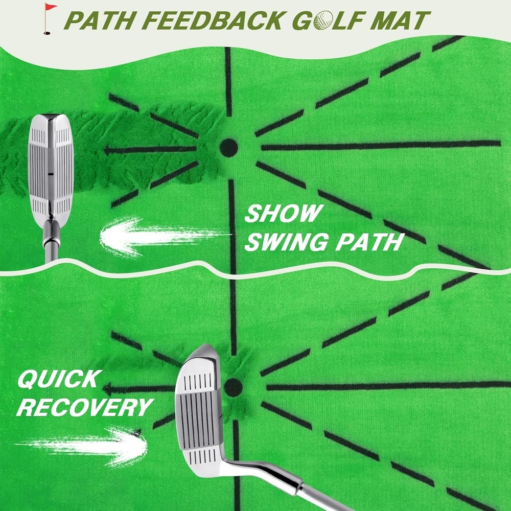 Golf Net, 10x7FT Golf PracticeNet with Swing Mat, Golf Hitting Net for Backya...