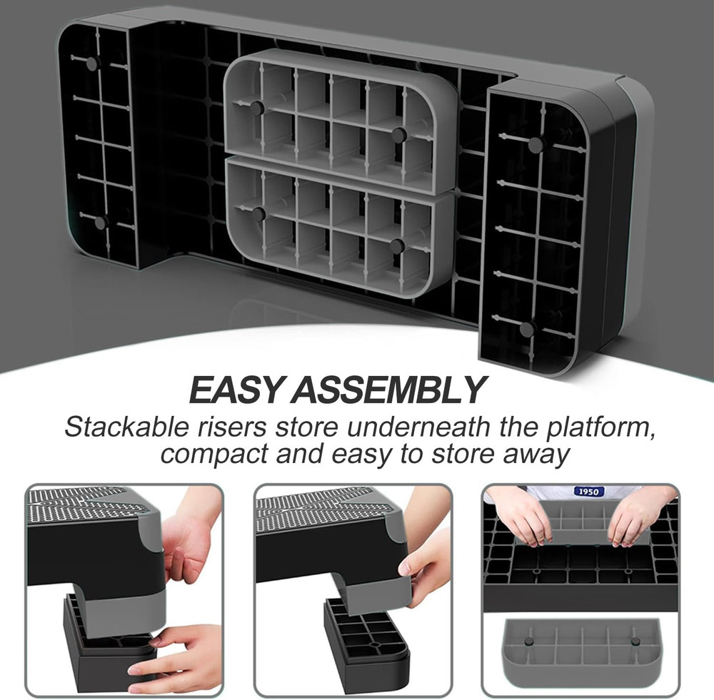 Aerobic Exercise Step, Adjustable Aerobic Stepper for Exercise, Workout Step Pla