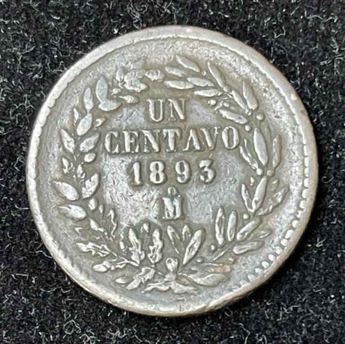 1893/2 ? Mexico One Centavo Coin