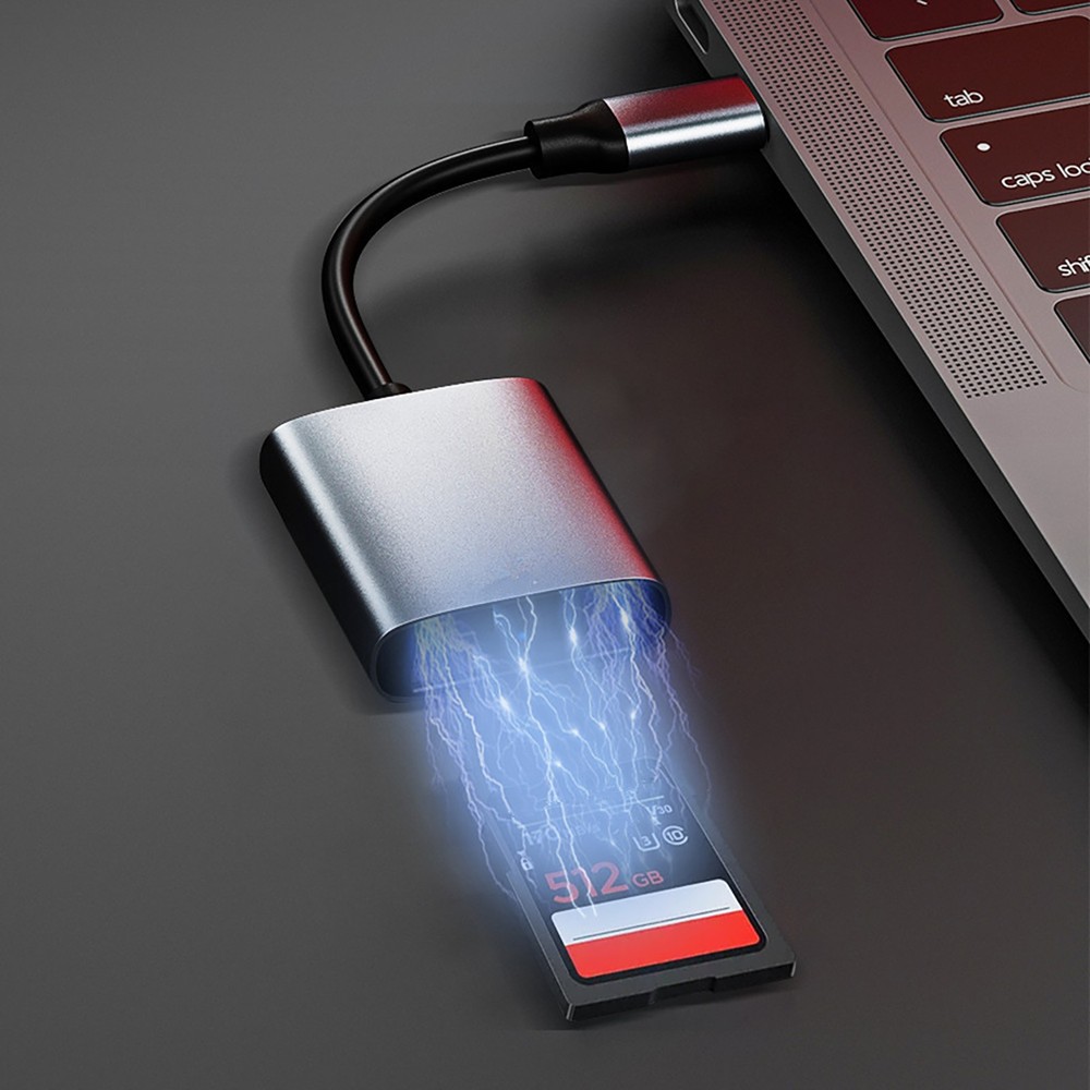 1Pack UHS-II SD Cards Reader Type C USB 3.1 High Speed 4.0 SD Card Reader Adpter