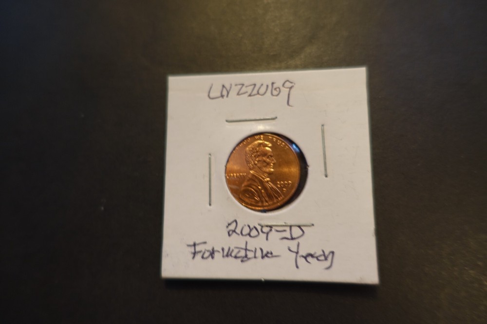 2009-D 1 cent Lincoln Formative Years Penny