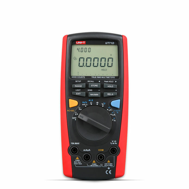 Auto Range 4~20mA AC DC Power Digital Multimeter Tester UT71D