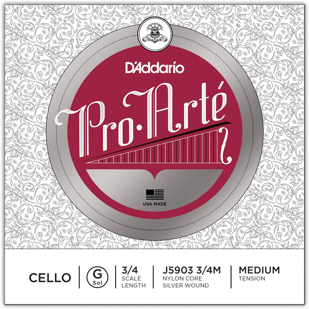 D'Addario Pro-Arte Series Cello G String 3/4 Size