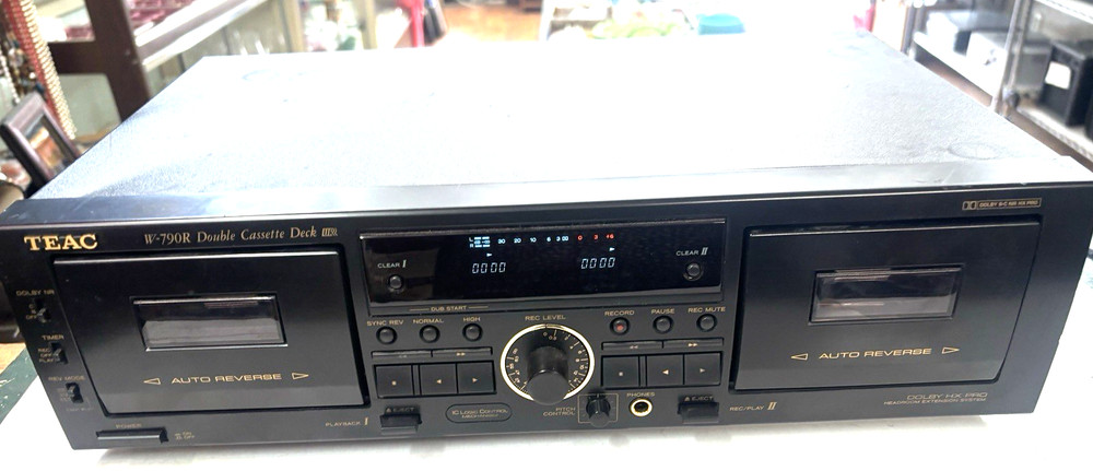 TEAC W790R Double Cassette Deck Auto Reverse - has ISSUE