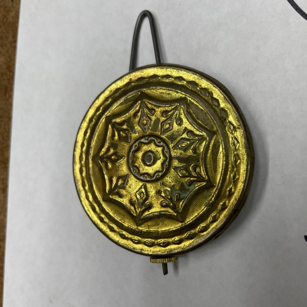 Antique Pillar & Scroll OG Medallion Pendulum Bob
