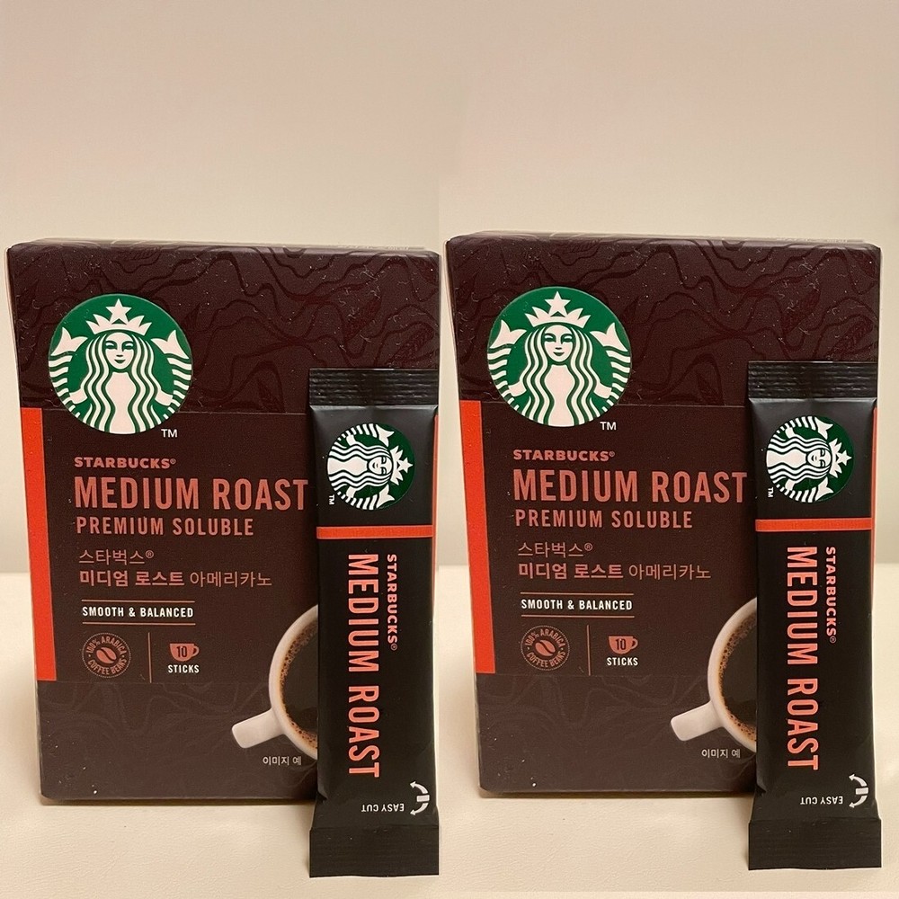 2 Boxes Starbucks Instant Microground Coffee 10+10 Count Medium Roast Arabica