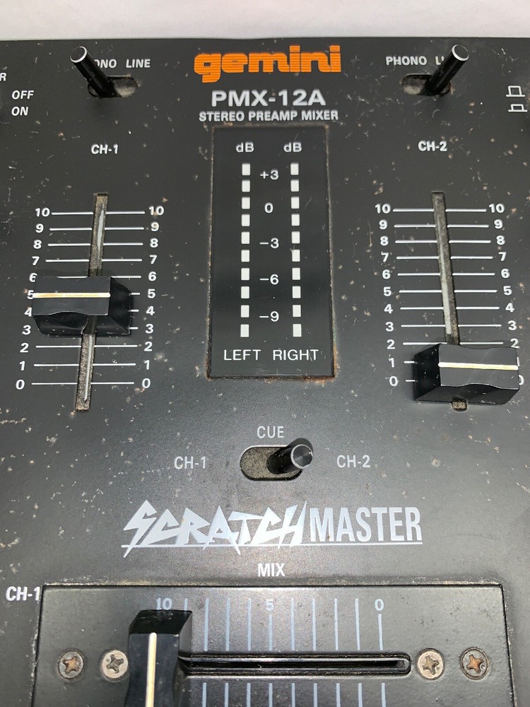 AS IS- Gemini PMX-12A Stereo Preamp Mixer Board